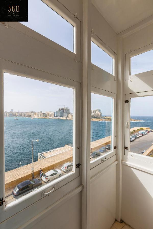 Seafront - Top Location, Top Floor With Wifi & Ac By 360 Estates Valletta Zewnętrze zdjęcie